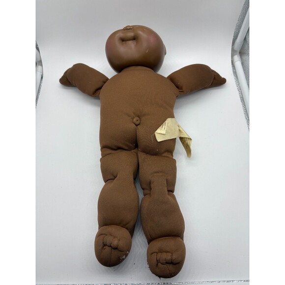 Vintage Cabbage Patch Kids Preemie Doll Dark Skin Tone Bald 15" Original - Picture 1 of 3